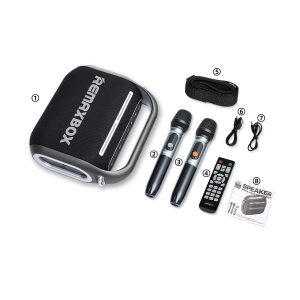 Altavoz Inalámbrico Portátil de 100W con RGB y Karaoke