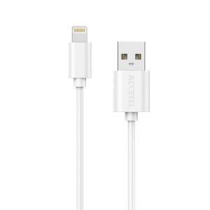 CU1603 Cable Datos 2.4A - Lightning Blanco (1M)