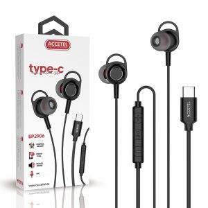 EP2906 Auricular USB-C con Micrófono y Botón Multifunción - Negro