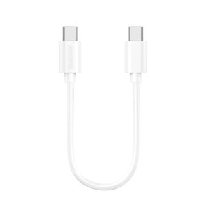 CU317 Cable Datos Carga Rápida 60W USB-C a USB-C 3A Blanco (0.30M)