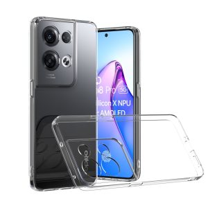 Silicona Clear 2.0 TPU - Oppo Reno 8 Pro 5G (Protección Lente)