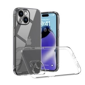 Silicona Clear 2.0 TPU - iPhone 15 Plus 6.7" (Protección Lente)