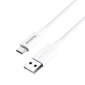 CU2157 Cable Datos Carga Rápida para Xiaomi 120W USB-A a USB-C 6A Blanco (1M)