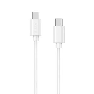 CU2107 Cable Datos Carga Rápida 60W USB-C a USB-C Max.20V 3A Blanco (1M)
