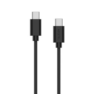 CU2106 Cable Datos Carga Rápida 60W USB-C a USB-C Max.20V 3A Negro (1M)