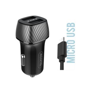 CC314 Cargador Coche Dual USB 3.1A - Cable Micro USB