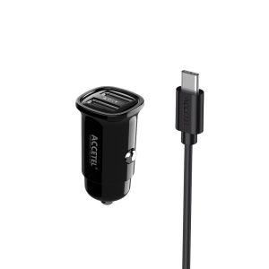 CC536 Cargador Coche Dual USB 3.1A - Cable USB-C