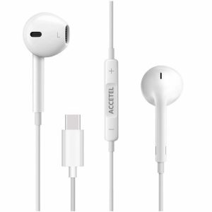 EP1917 Auricular USB-C con Micrófono y Botón Multifunción - Blanco