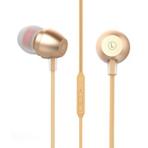 EP1964 Auricular con Micrófono y Botón Multifunción - Dorado