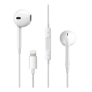 EP2020 Auricular Lightning con Micrófono y Botón Multifunción - Blanco (Conexión Directa Original)