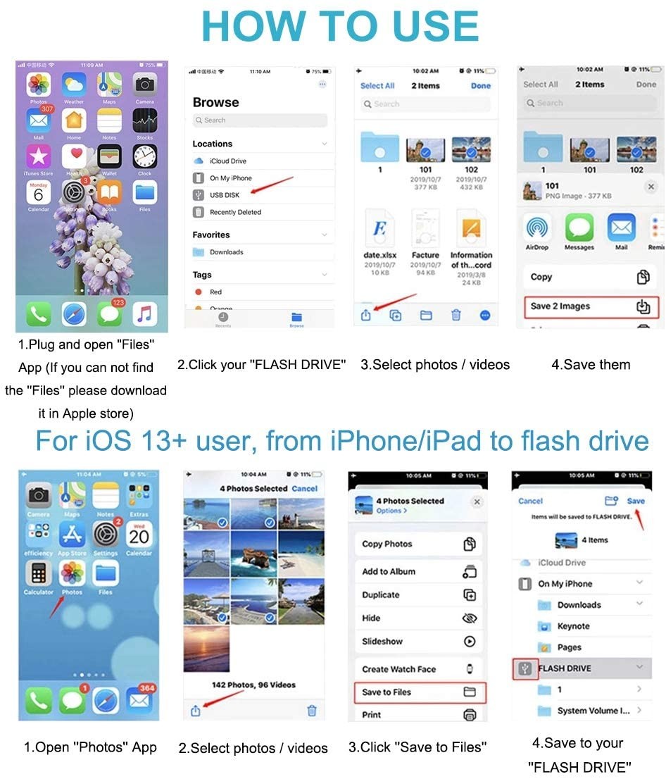 AD507 Adaptador Lightning a OTG USB 3.0 - Imagen 3