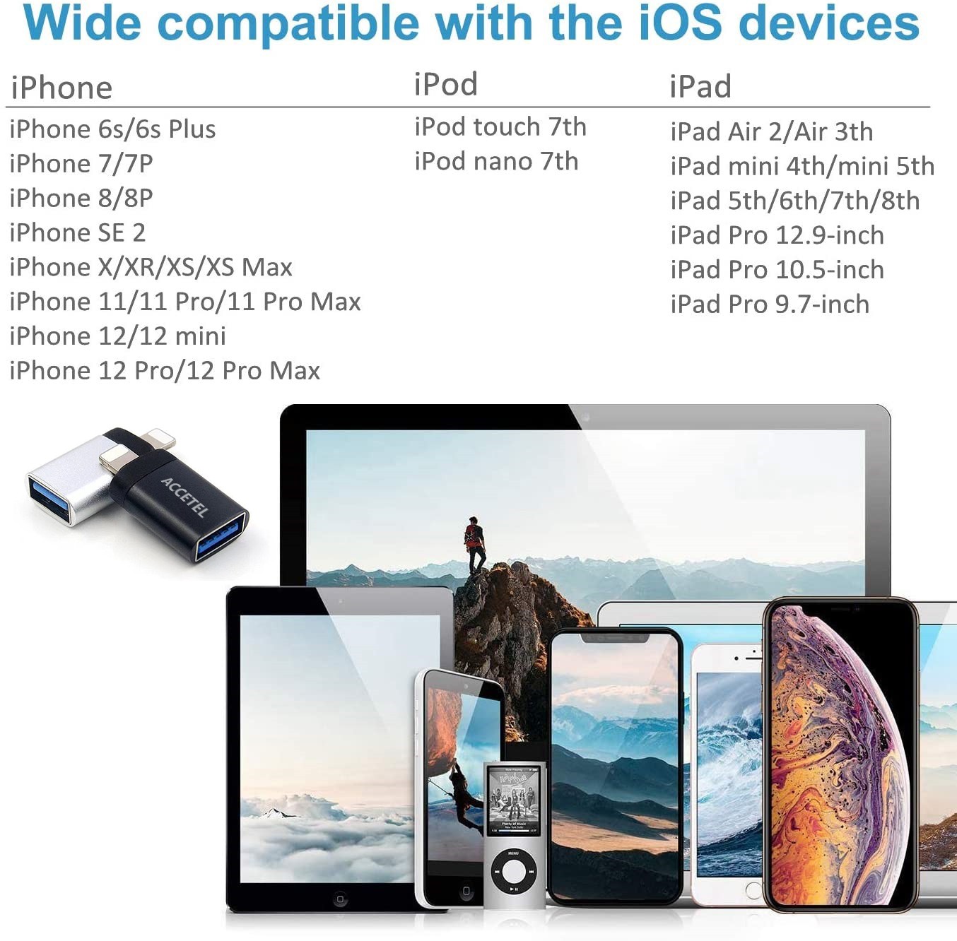 AD507 Adaptador Lightning a OTG USB 3.0 - Imagen 5