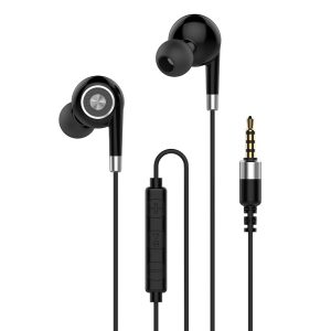 EP2121 Auricular con Micrófono y Botón Multifunción - Negro/Plateado