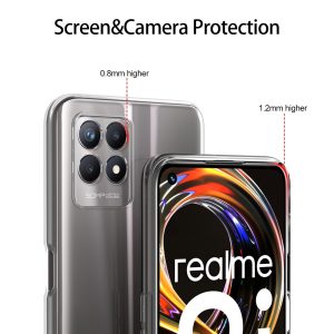Silicona Clear 2.0 TPU - Realme 8i (Protección Lente)