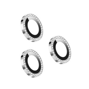 Protector Cristal Lentes Diamante Aluminio - iPhone 11 Pro 6.1" / 11 Pro Max 6.5" / 12 Pro 6.1"(3Pcs)