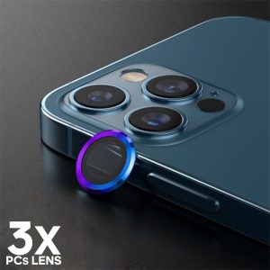 Protector Cristal Lentes Metal - iPhone 12 Pro Max 6.7"(3Pcs)